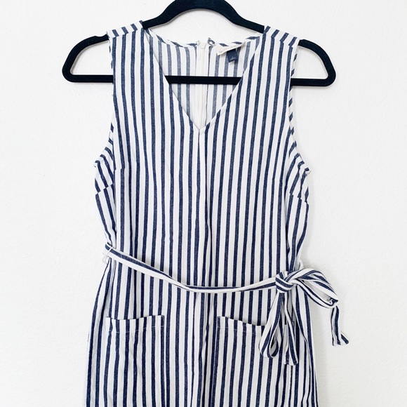 Cotton Striped Wide Leg Jumper - Picture 3 of 5